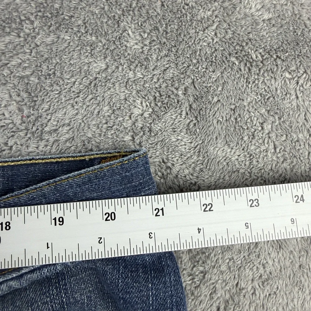 Levis cuffs worn